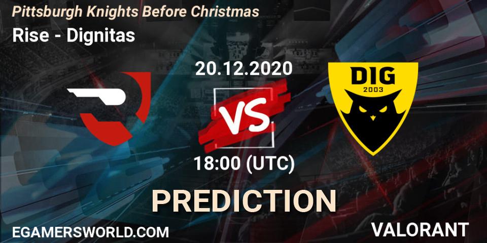 Pronósticos Rise - Dignitas. 20.12.2020 at 18:00. Pittsburgh Knights Before Christmas - VALORANT
