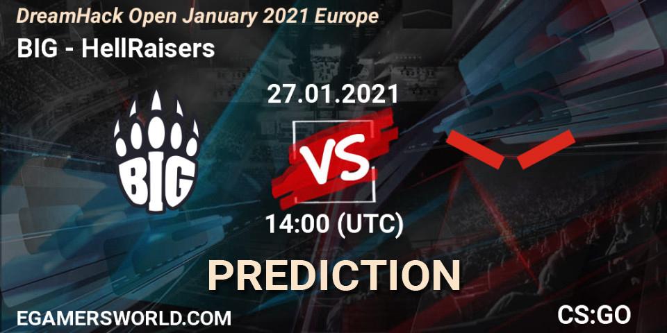 Pronósticos BIG - HellRaisers. 27.01.21. DreamHack Open January 2021 Europe - CS2 (CS:GO)