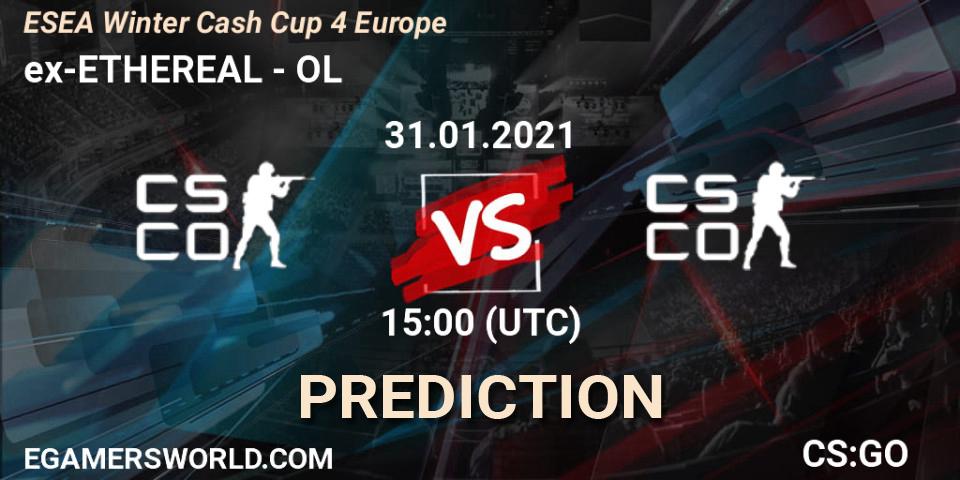 Pronósticos ex-ETHEREAL - OL. 31.01.21. ESEA Cash Cup - Europe: Winter 2020 #4 - CS2 (CS:GO)