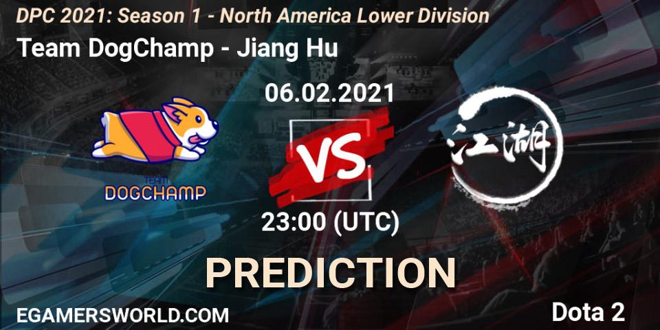 Pronósticos Team DogChamp - Jiang Hu. 06.02.2021 at 23:02. DPC 2021: Season 1 - North America Lower Division - Dota 2