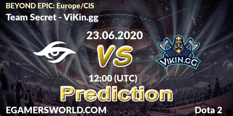 Pronósticos Team Secret - ViKin.gg. 23.06.2020 at 12:04. BEYOND EPIC: Europe/CIS - Dota 2