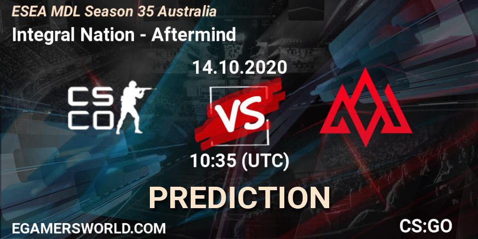 Pronósticos Integral Nation - Aftermind. 14.10.2020 at 10:35. ESEA MDL Season 35 Australia - Counter-Strike (CS2)