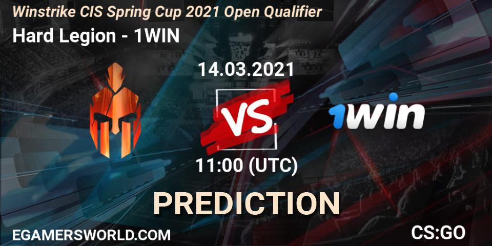 Pronósticos Hard Legion - 1WIN. 14.03.21. Winstrike CIS Cup Spring 2021: Open Qualifier - CS2 (CS:GO)