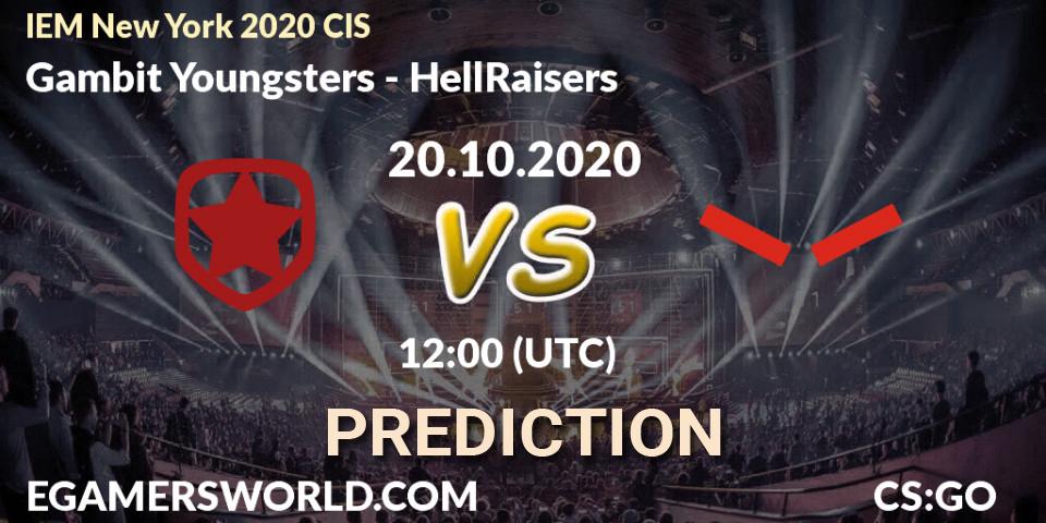 Pronósticos Gambit Esports - HellRaisers. 20.10.20. IEM New York 2020 CIS - CS2 (CS:GO)
