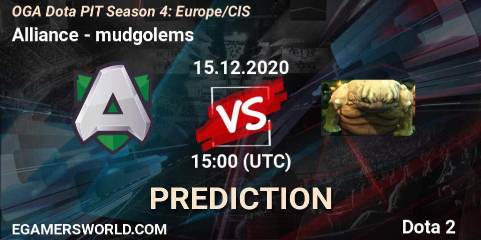 Pronósticos Alliance - mudgolems. 15.12.2020 at 14:17. OGA Dota PIT Season 4: Europe/CIS - Dota 2