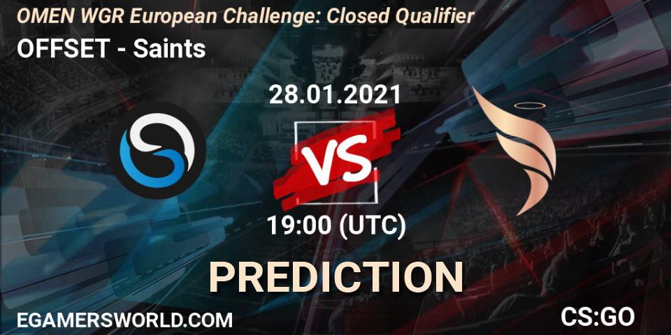 Pronósticos OFFSET - Saints. 28.01.21. OMEN WGR European Challenge: Closed Qualifier - CS2 (CS:GO)