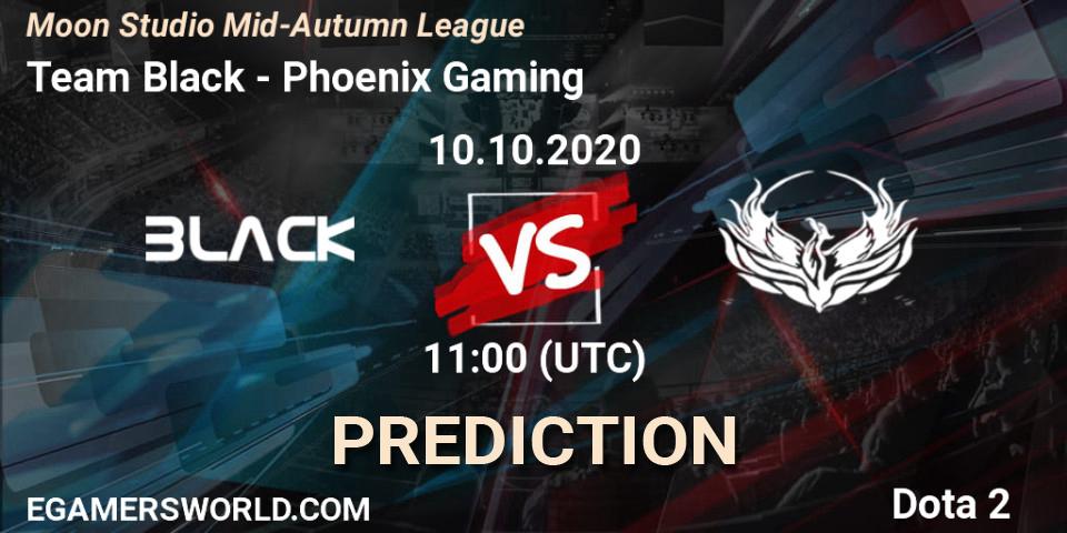 Pronósticos Team Black - Phoenix Gaming. 10.10.20. Moon Studio Mid-Autumn League - Dota 2