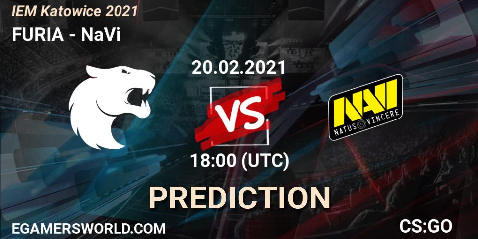 Pronósticos FURIA - NaVi. 20.02.2021 at 18:25. IEM Katowice 2021 - Counter-Strike (CS2)