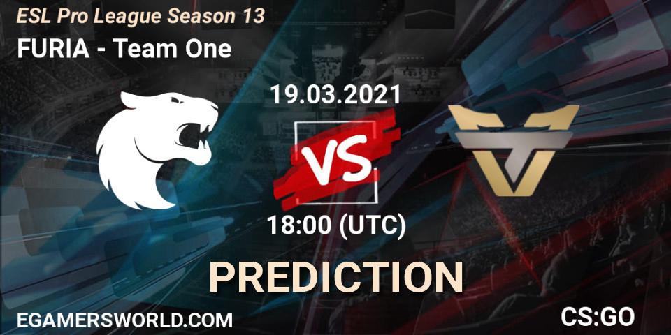 Pronósticos FURIA - Team One. 19.03.21. ESL Pro League Season 13 - CS2 (CS:GO)