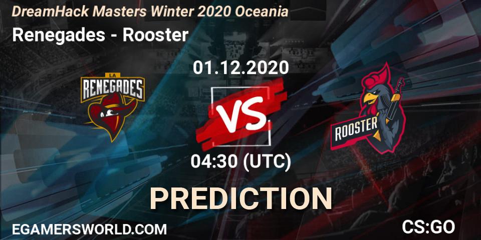 Pronósticos Renegades - Rooster. 01.12.2020 at 04:30. DreamHack Masters Winter 2020 Oceania - Counter-Strike (CS2)