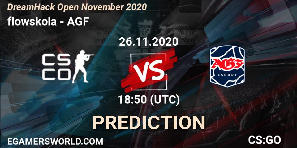 Pronósticos flowskola - AGF. 26.11.2020 at 18:50. DreamHack Open November 2020 - Counter-Strike (CS2)