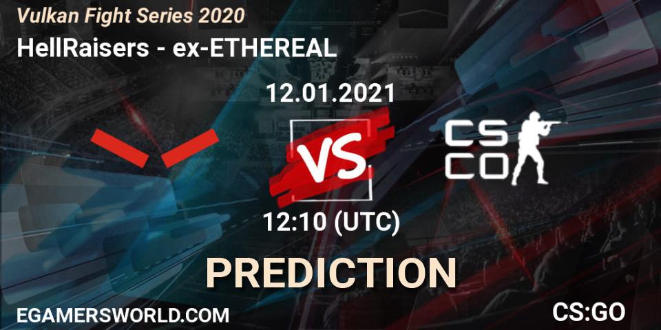 Pronósticos HellRaisers - ex-ETHEREAL. 12.01.2021 at 12:10. Vulkan Fight Series 2020 - Counter-Strike (CS2)
