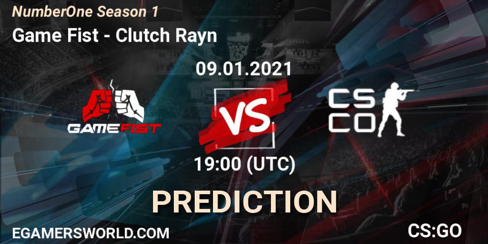 Pronósticos Game Fist - Clutch Rayn. 09.01.21. NumberOne Season 1 - CS2 (CS:GO)