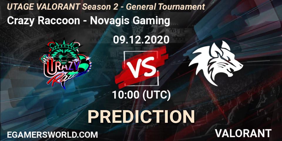 Pronósticos Crazy Raccoon - Novagis Gaming. 09.12.2020 at 13:00. UTAGE VALORANT Season 2 - General Tournament - VALORANT