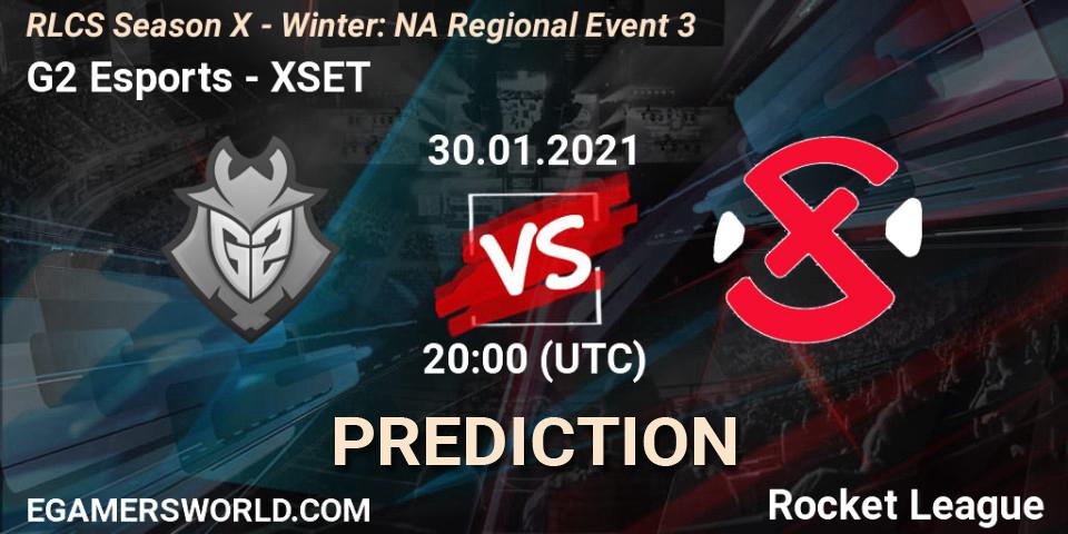 Pronósticos G2 Esports - XSET. 30.01.2021 at 20:00. RLCS Season X - Winter: NA Regional Event 3 - Rocket League