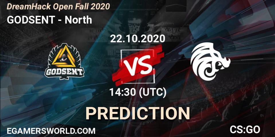 Pronósticos GODSENT - North. 22.10.20. DreamHack Open Fall 2020 - CS2 (CS:GO)