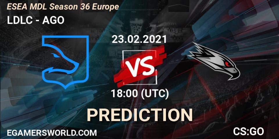 Pronósticos LDLC - AGO. 23.02.21. MDL ESEA Season 36: Europe - Premier division - CS2 (CS:GO)