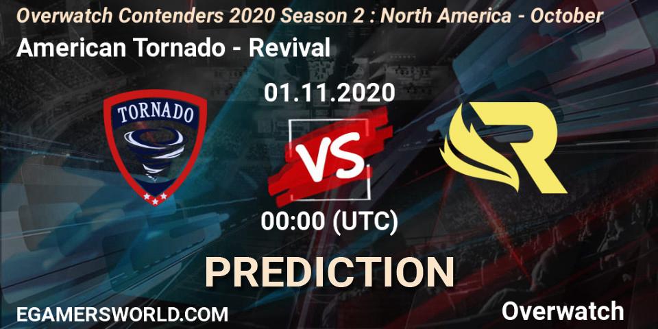 Pronósticos American Tornado - Revival. 01.11.20. Overwatch Contenders 2020 Season 2: North America - October - Overwatch