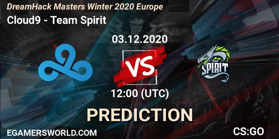 Pronósticos Cloud9 - Team Spirit. 03.12.20. DreamHack Masters Winter 2020 Europe - CS2 (CS:GO)