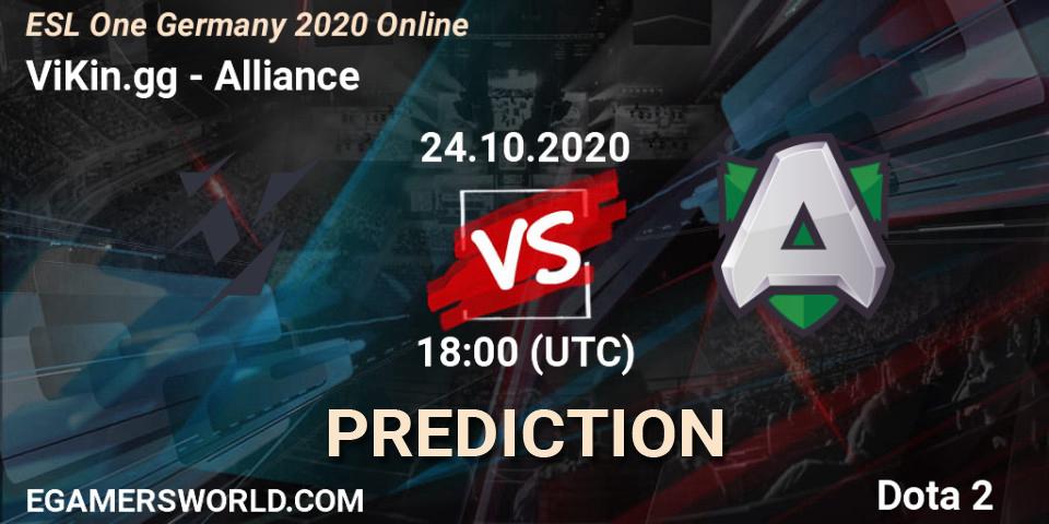 Pronósticos ViKin.gg - Alliance. 24.10.2020 at 15:00. ESL One Germany 2020 Online - Dota 2