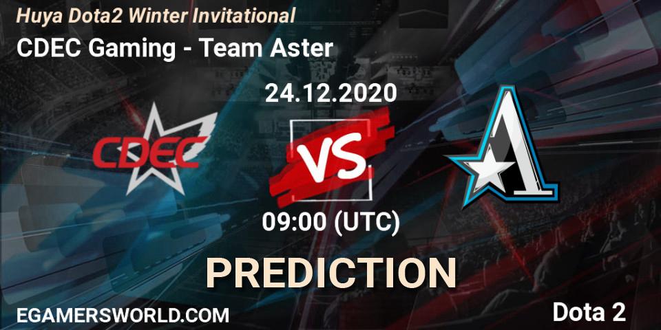 Pronósticos CDEC Gaming - Team Aster. 24.12.20. Huya Dota2 Winter Invitational - Dota 2