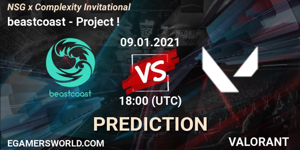 Pronósticos beastcoast - Project !. 09.01.2021 at 21:00. NSG x Complexity Invitational - VALORANT