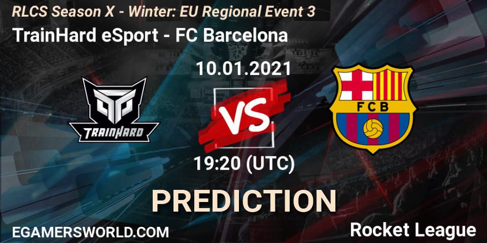 Pronósticos TrainHard eSport - FC Barcelona. 10.01.21. RLCS Season X - Winter: EU Regional Event 3 - Rocket League