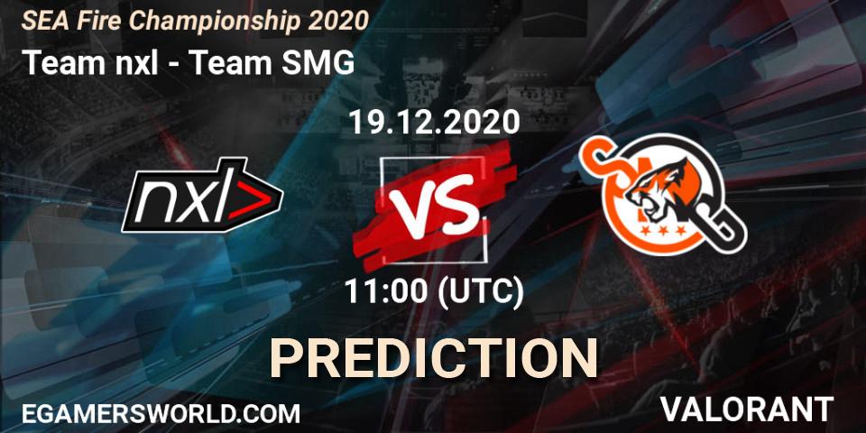 Pronósticos Team nxl - Team SMG. 19.12.2020 at 11:00. SEA Fire Championship 2020 - VALORANT