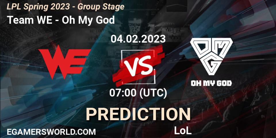 Pronósticos Team WE - Oh My God. 04.02.23. LPL Spring 2023 - Group Stage - LoL
