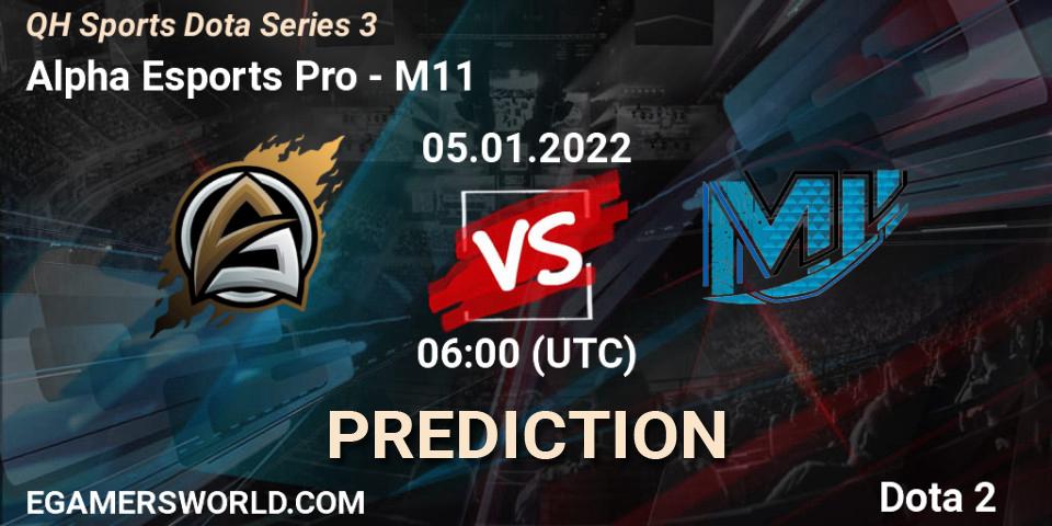 Pronósticos Alpha Esports Pro - M11. 05.01.2022 at 07:17. QH Sports Dota Series 3 - Dota 2