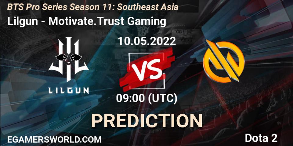 Pronósticos Lilgun - Motivate.Trust Gaming. 10.05.22. BTS Pro Series Season 11: Southeast Asia - Dota 2