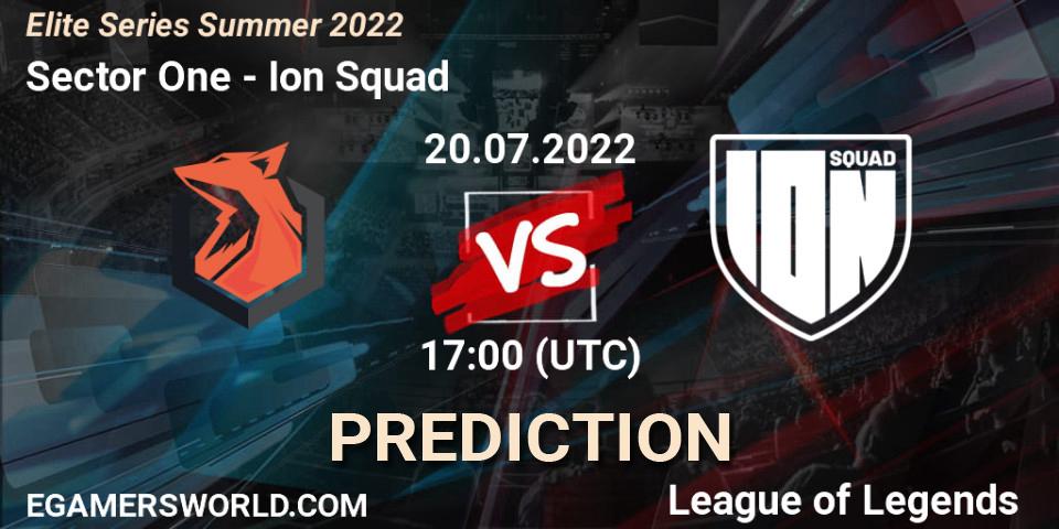 Pronósticos Sector One - Ion Squad. 20.07.22. Elite Series Summer 2022 - LoL