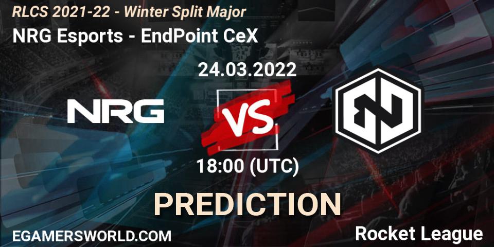 Pronósticos NRG Esports - EndPoint CeX. 24.03.2022 at 20:00. RLCS 2021-22 - Winter Split Major - Rocket League