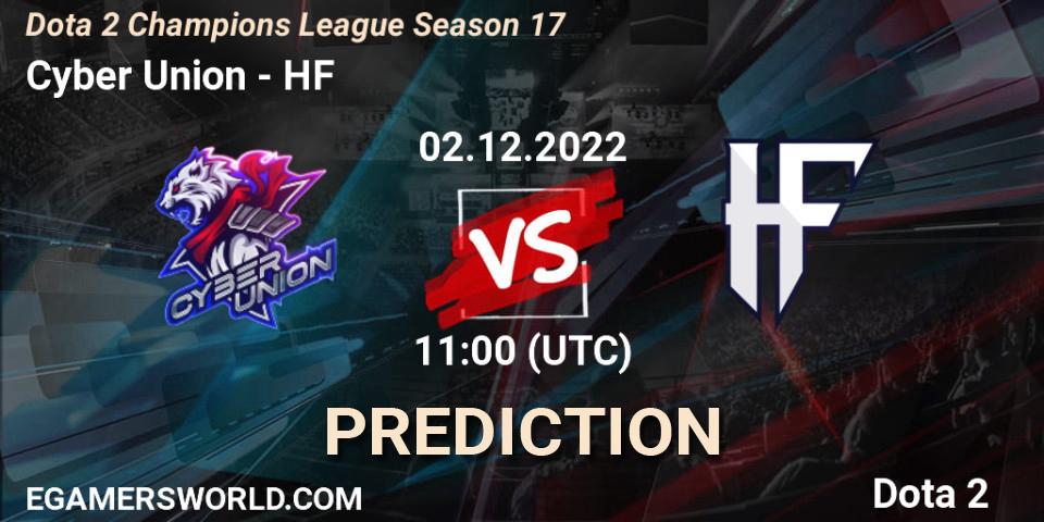Pronósticos Cyber Union - HF. 02.12.22. Dota 2 Champions League Season 17 - Dota 2