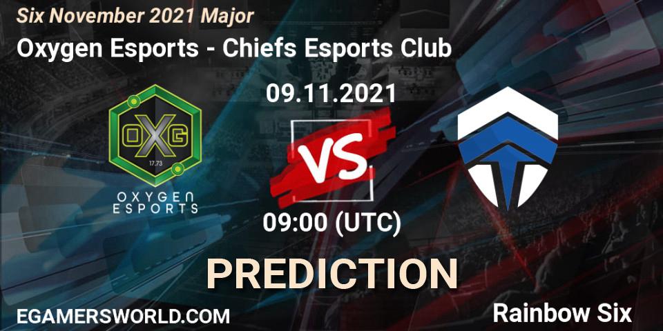 Pronósticos Chiefs Esports Club - Oxygen Esports. 10.11.2021 at 16:30. Six Sweden Major 2021 - Rainbow Six