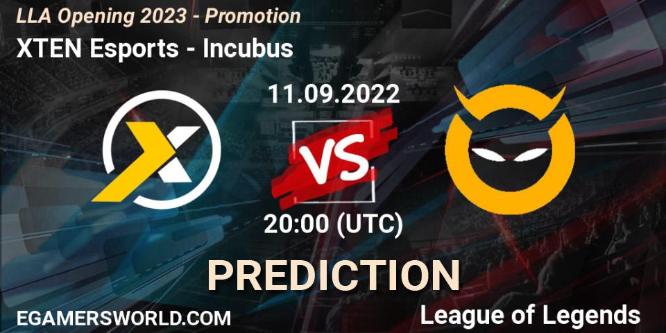 Pronósticos XTEN Esports - Incubus. 10.09.22. LLA Opening 2023 - Promotion - LoL