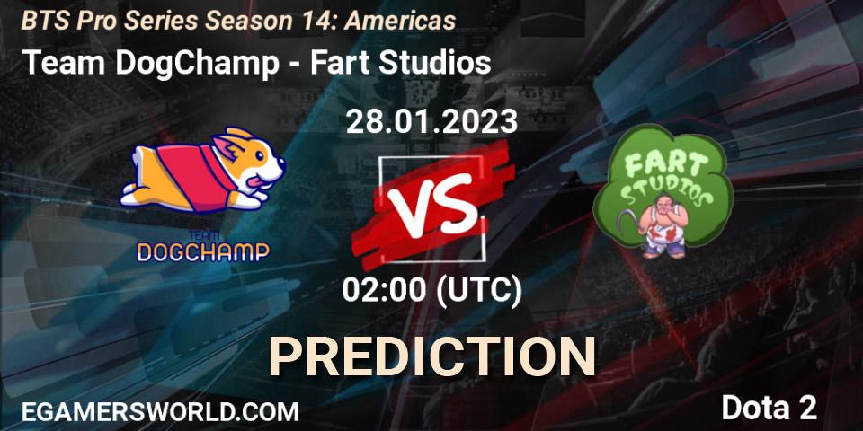 Pronósticos Team DogChamp - Fart Studios. 28.01.23. BTS Pro Series Season 14: Americas - Dota 2