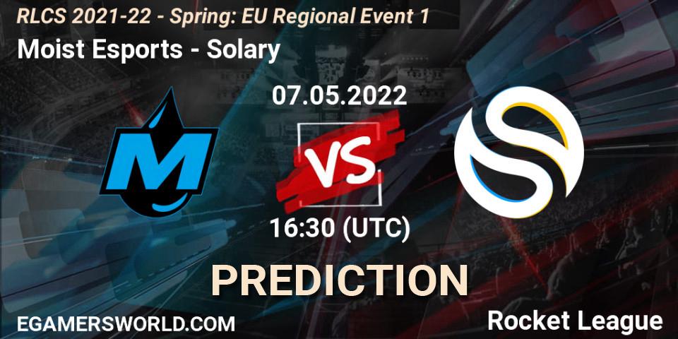 Pronósticos Moist Esports - Solary. 07.05.2022 at 16:45. RLCS 2021-22 - Spring: EU Regional Event 1 - Rocket League
