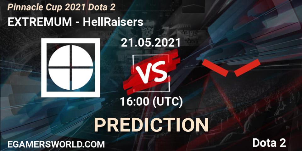 Pronósticos EXTREMUM - HellRaisers. 21.05.21. Pinnacle Cup 2021 Dota 2 - Dota 2