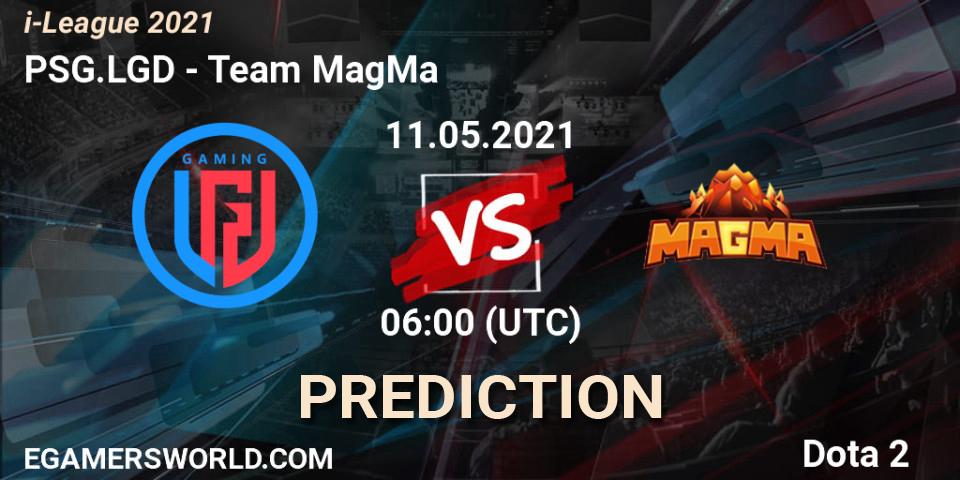 Pronósticos PSG.LGD - Team MagMa. 11.05.2021 at 06:01. i-League 2021 Season 1 - Dota 2