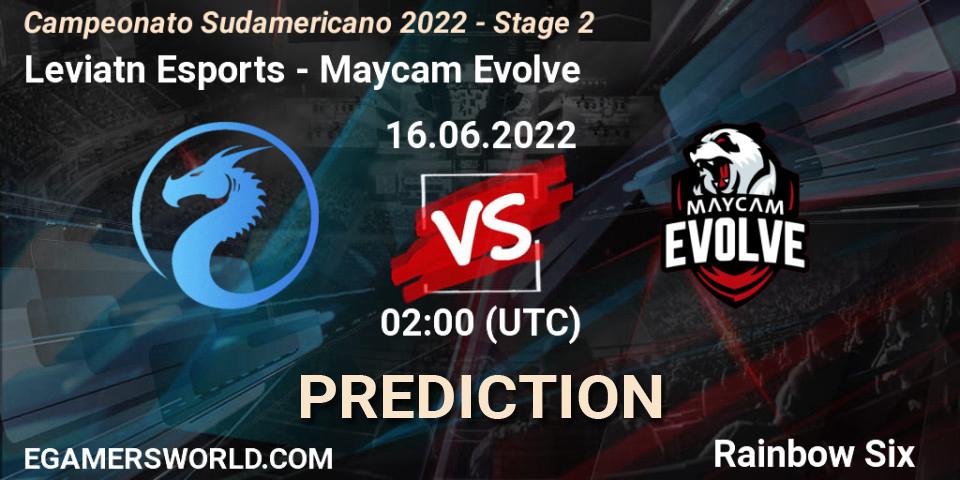 Pronósticos Leviatán Esports - Maycam Evolve. 17.06.2022 at 02:00. Campeonato Sudamericano 2022 - Stage 2 - Rainbow Six