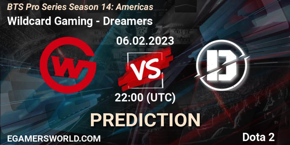 Pronósticos Wildcard Gaming - Dreamers. 06.02.23. BTS Pro Series Season 14: Americas - Dota 2