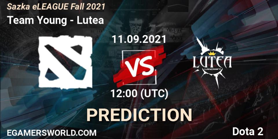Pronósticos Team Young - Lutea. 11.09.2021 at 12:11. Sazka eLEAGUE Fall 2021 - Dota 2