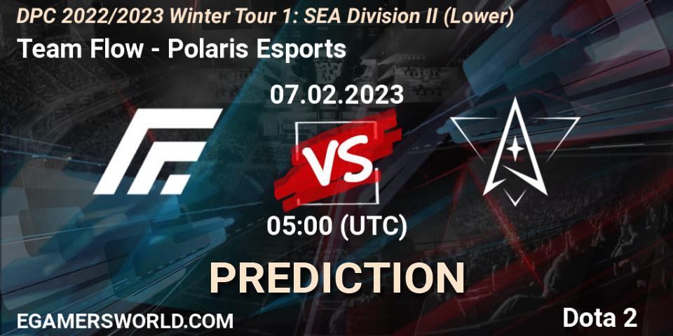 Pronósticos Team Flow - Polaris Esports. 08.02.23. DPC 2022/2023 Winter Tour 1: SEA Division II (Lower) - Dota 2
