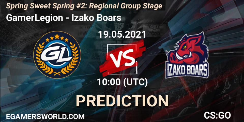 Pronósticos GamerLegion - Izako Boars. 19.05.21. Spring Sweet Spring #2: Regional Group Stage - CS2 (CS:GO)