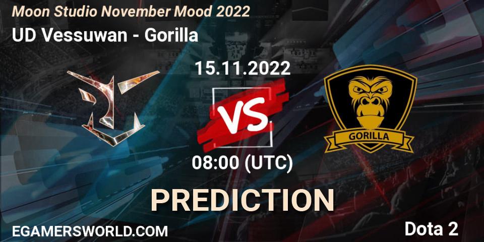 Pronósticos UD Vessuwan - Gorilla. 15.11.22. Moon Studio November Mood 2022 - Dota 2