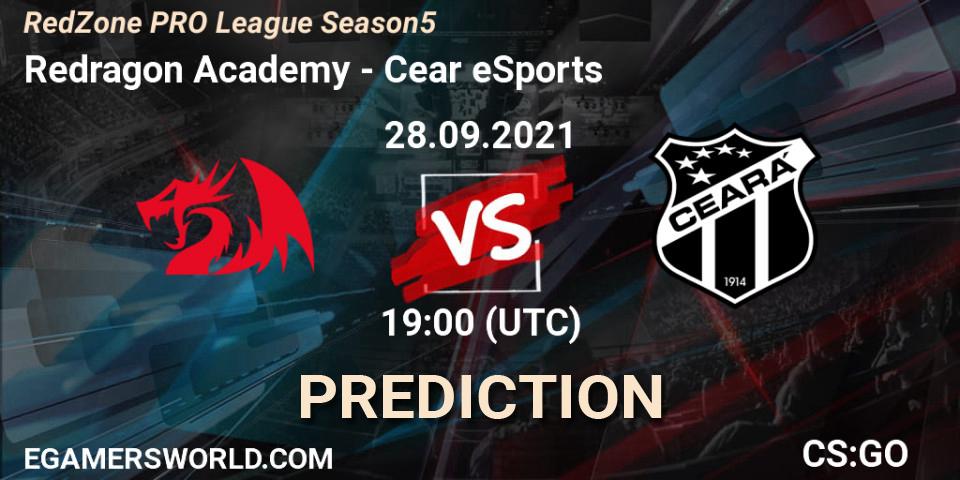 Pronósticos Redragon Academy - Ceará eSports. 28.09.2021 at 19:00. RedZone PRO League Season 5 - Counter-Strike (CS2)