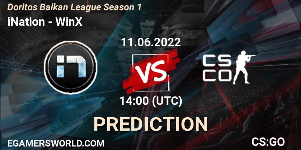 Pronósticos iNation - WinX. 11.06.2022 at 14:10. Doritos Balkan League Season 1 - Counter-Strike (CS2)