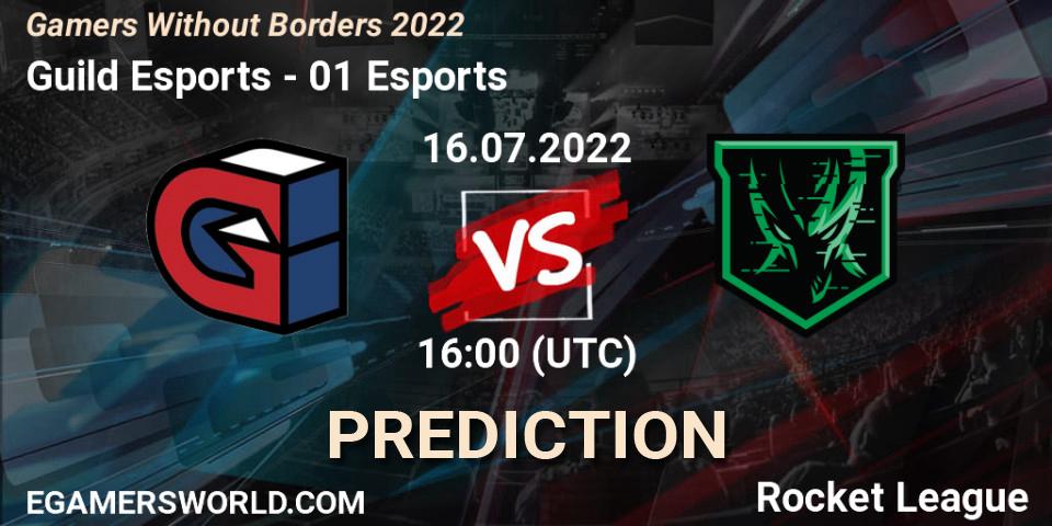 Pronósticos Guild Esports - 01 Esports. 16.07.2022 at 16:00. Gamers Without Borders 2022 - Rocket League