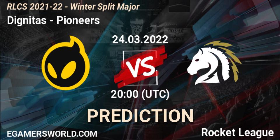 Pronósticos Dignitas - Pioneers. 24.03.2022 at 17:00. RLCS 2021-22 - Winter Split Major - Rocket League